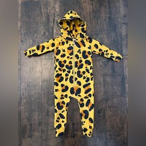Hugo loves Tiki hooded one piece jumper.